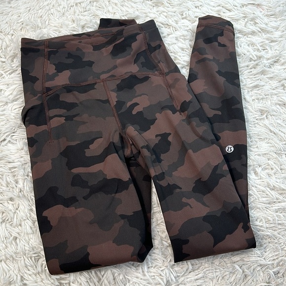 lululemon athletica Pants - Lululemon Swift Speed High-Rise Tight 28" Heritage 365 Camo Brown Earth Multi